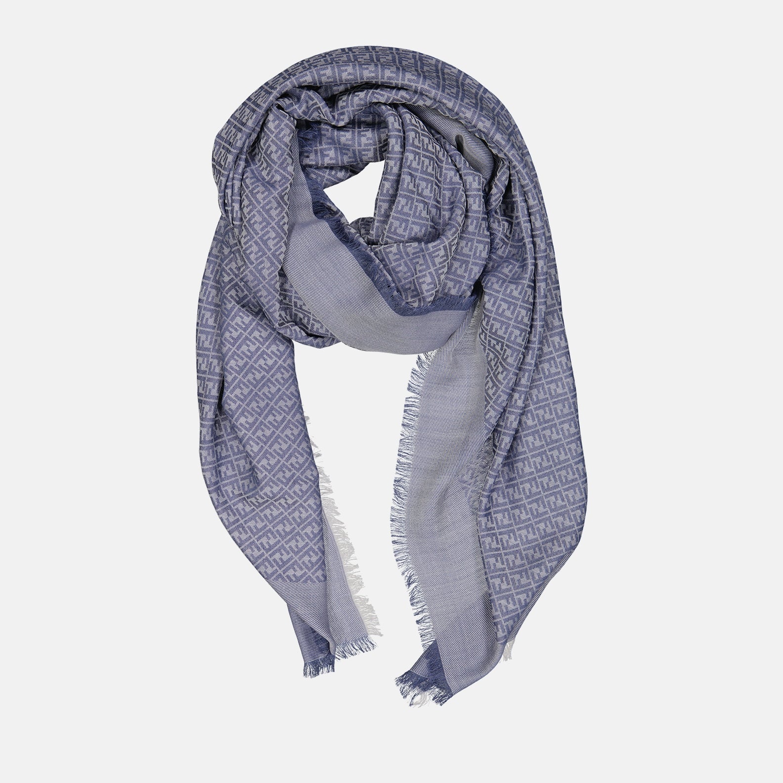 Lenços e luvas Châle FF Fendi Azul Femme