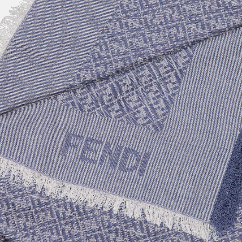 Lenços e luvas Châle FF Fendi Azul Femme