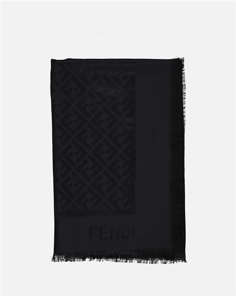 Lenços e luvas FF Shawl Fendi Preto Femme