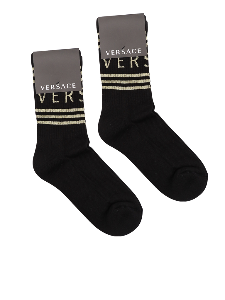 Roupa íntima e homewear Chaussette à logo Versace Preto Femme