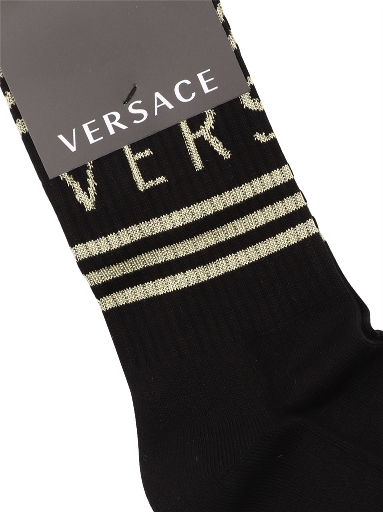 Roupa íntima e homewear Chaussette à logo Versace Preto Femme