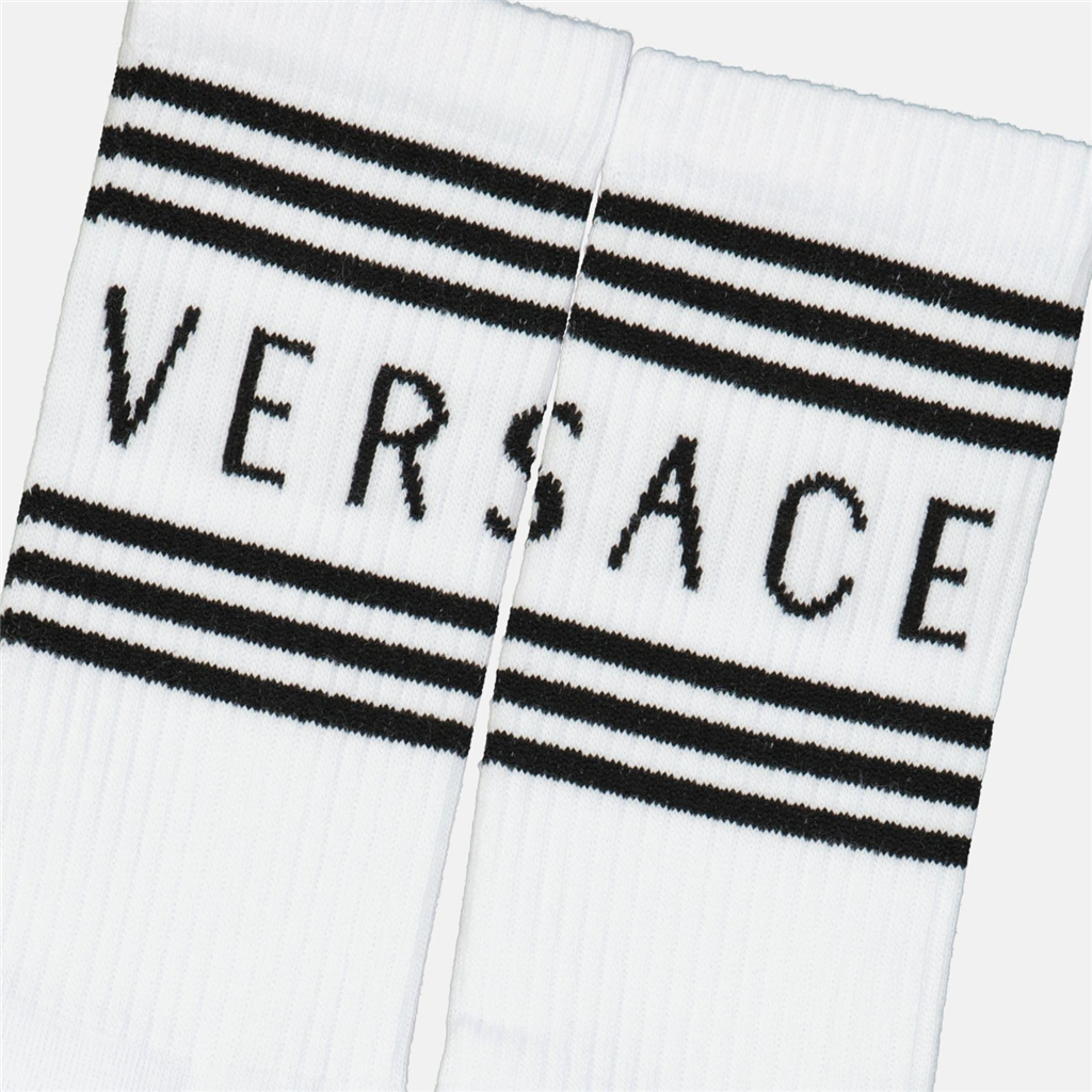 Roupa íntima e homewear Chaussettes à logo Versace Branco Femme