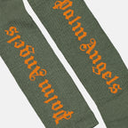 Roupa íntima e homewear Chaussettes à logo Palm Angels Verde Homme