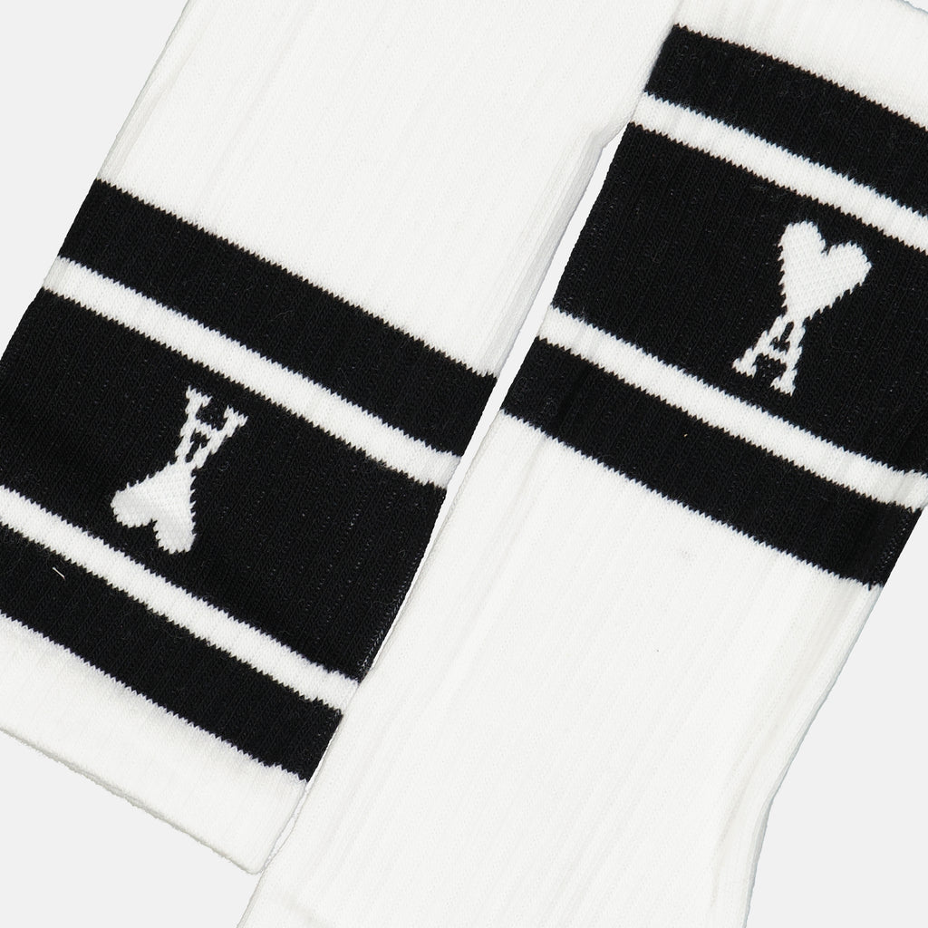 Underwear and homewear Striped socks Ami PARIS Black Unisex