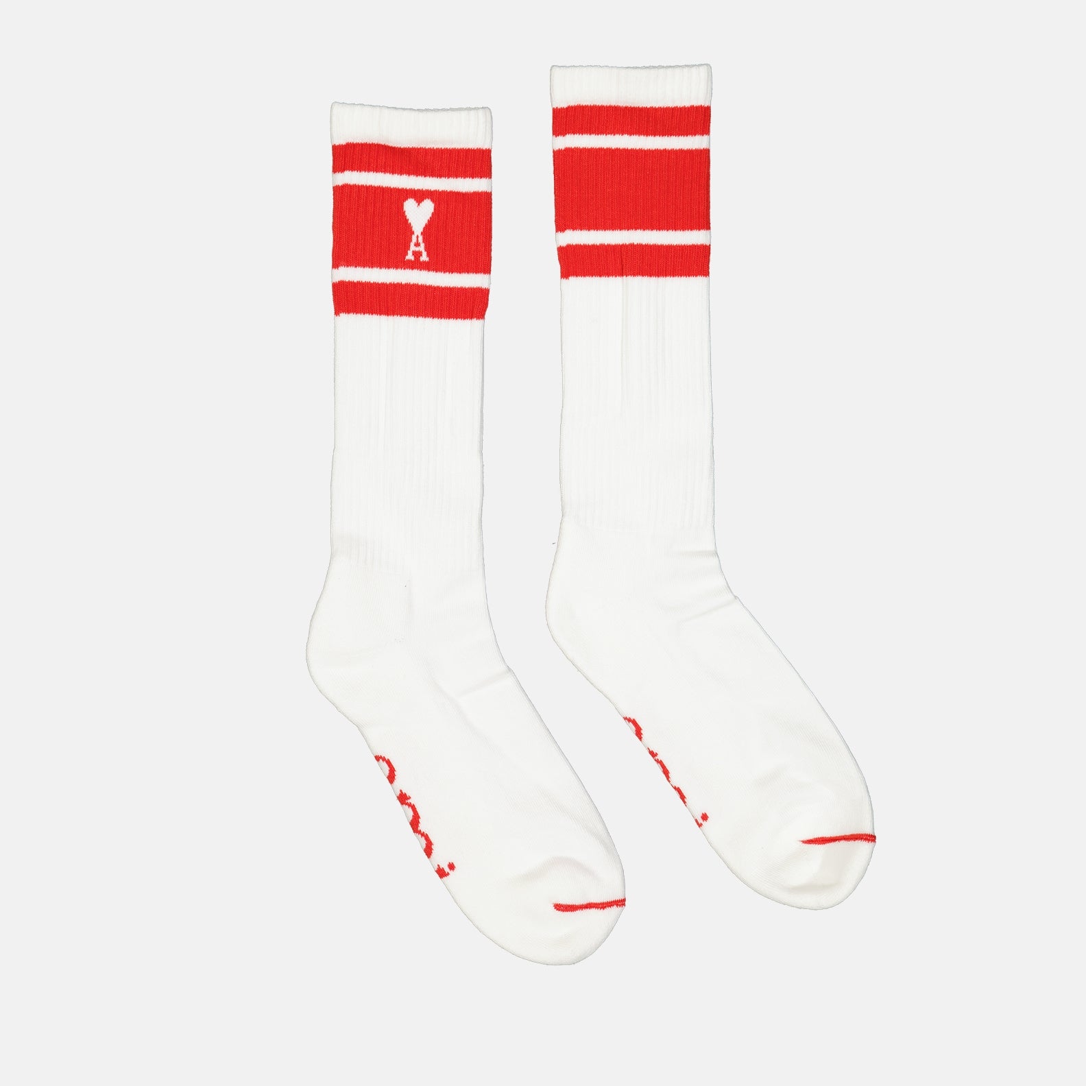 Roupa íntima e homewear Chaussettes à rayures Ami PARIS Vermelho Unissex