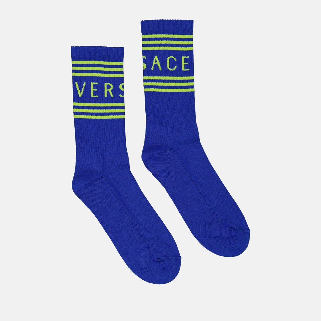 Roupa íntima e homewear Chaussettes Athletic Versace Azul Homme