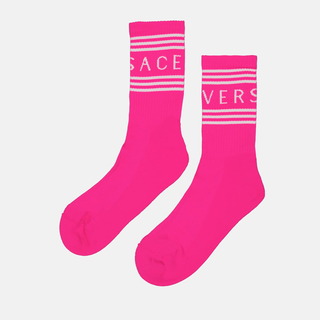 Ropa interior y homewear Chaussettes Athletic Versace Rosa Unisexo