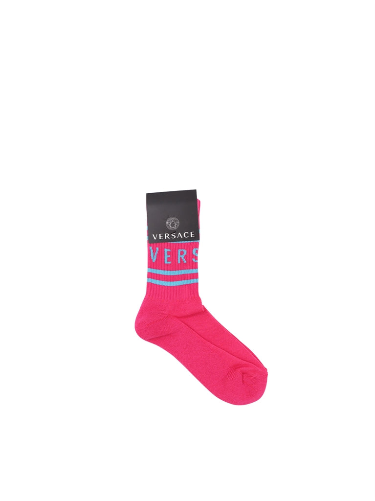 Prendas Calcetines Atlético Versace Rosa Niños
