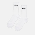 Roupa íntima e homewear Chaussettes à logo MSGM Branco Femme