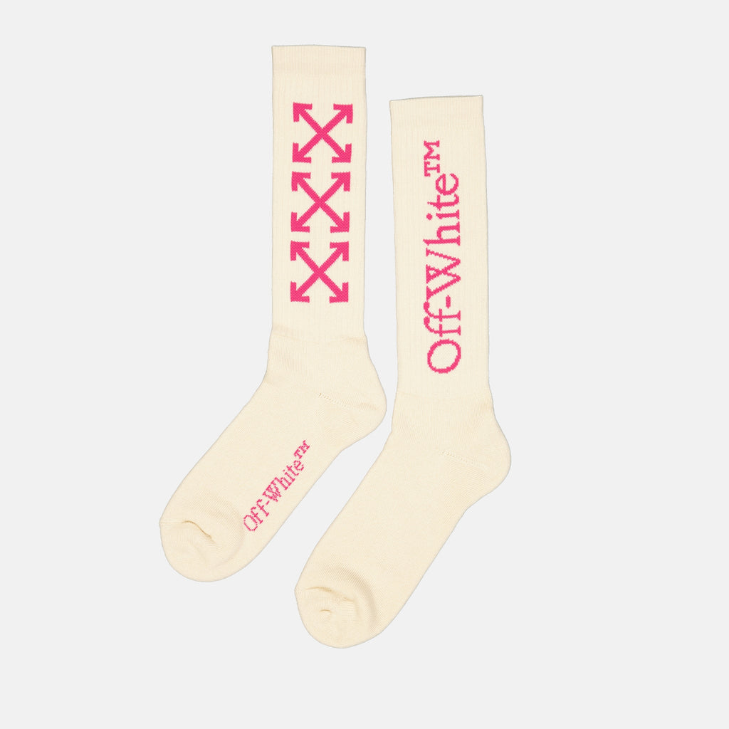 Ropa interior y homewear Chaussettes Bookish Arrow Off-White Blanco Femme