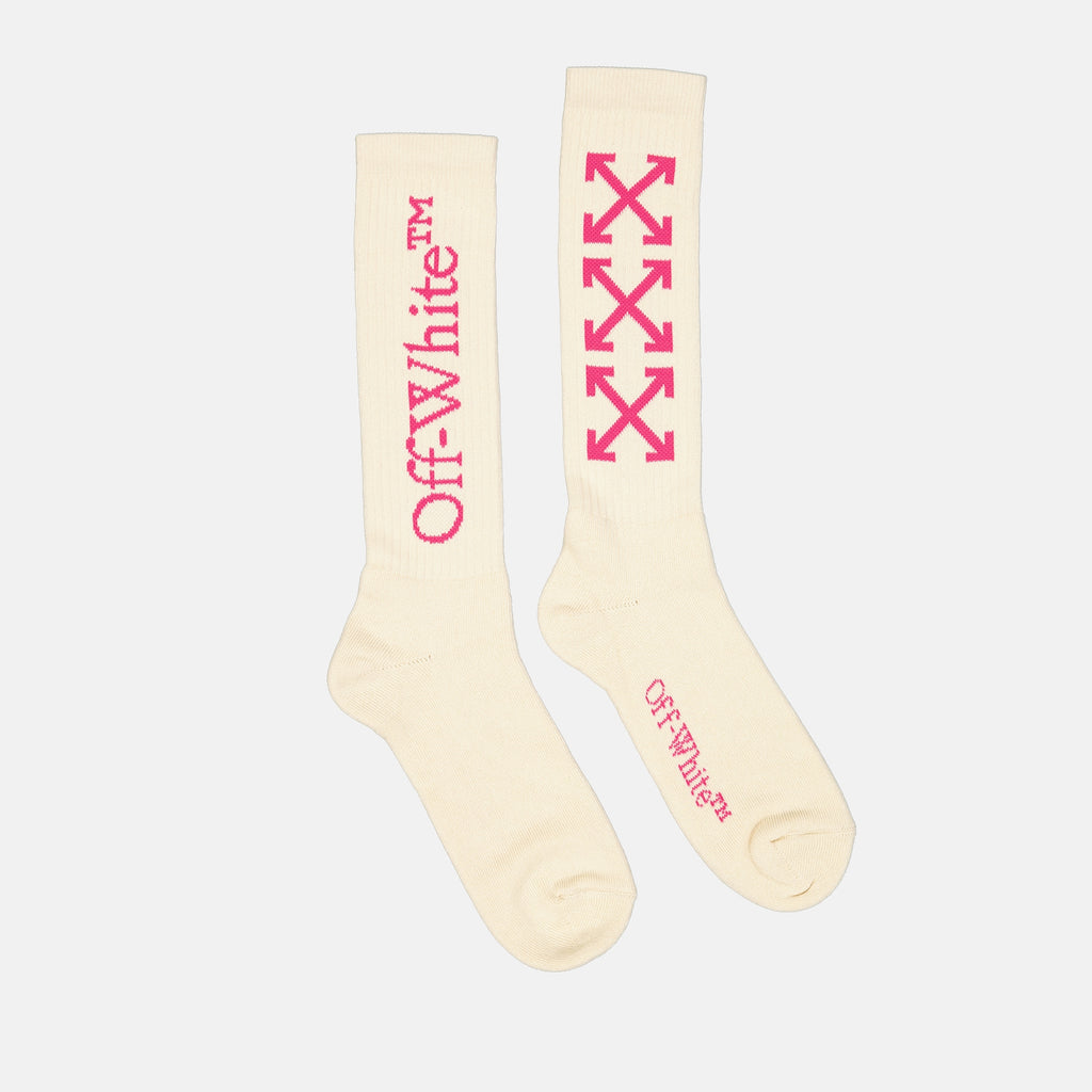 Ropa interior y homewear Chaussettes Bookish Arrow Off-White Blanco Femme