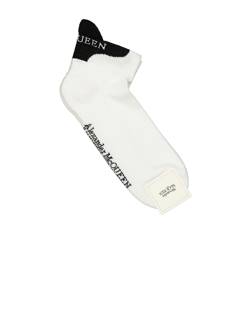 Bufandas y guantes Chaussettes courtes Alexander McQueen Blanco Femme
