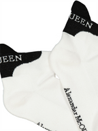 Lenços e luvas Chaussettes courtes Alexander McQueen Branco Femme