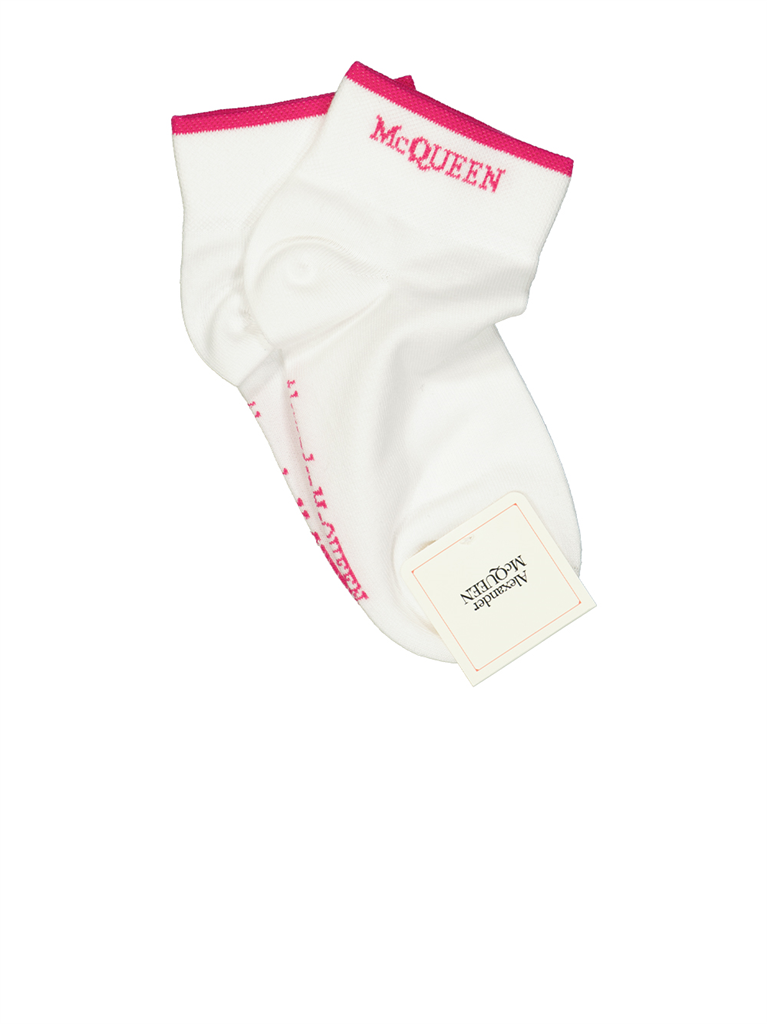 Roupa íntima e homewear Chaussettes à logo Alexander McQueen Branco Femme