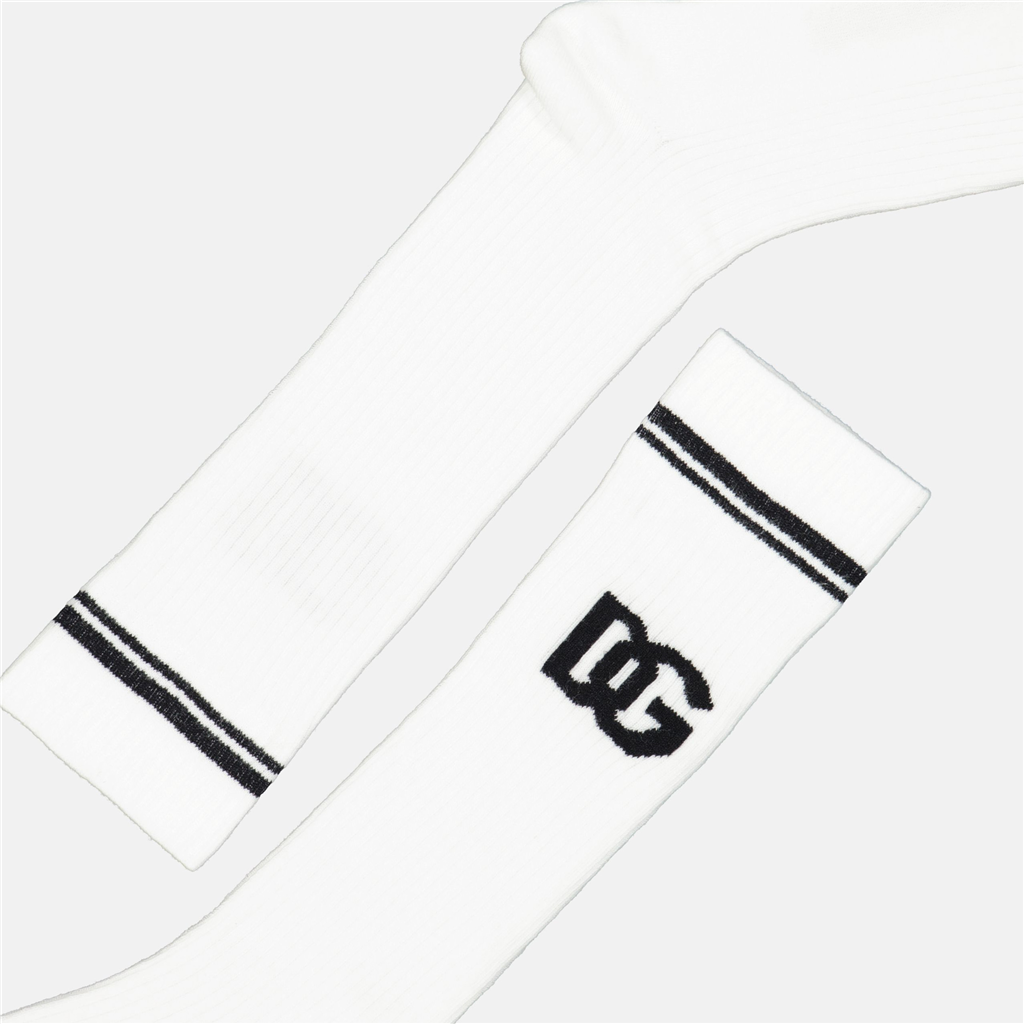 Ropa interior y homewear Chaussettes DG Dolce & Gabbana Blanco Homme