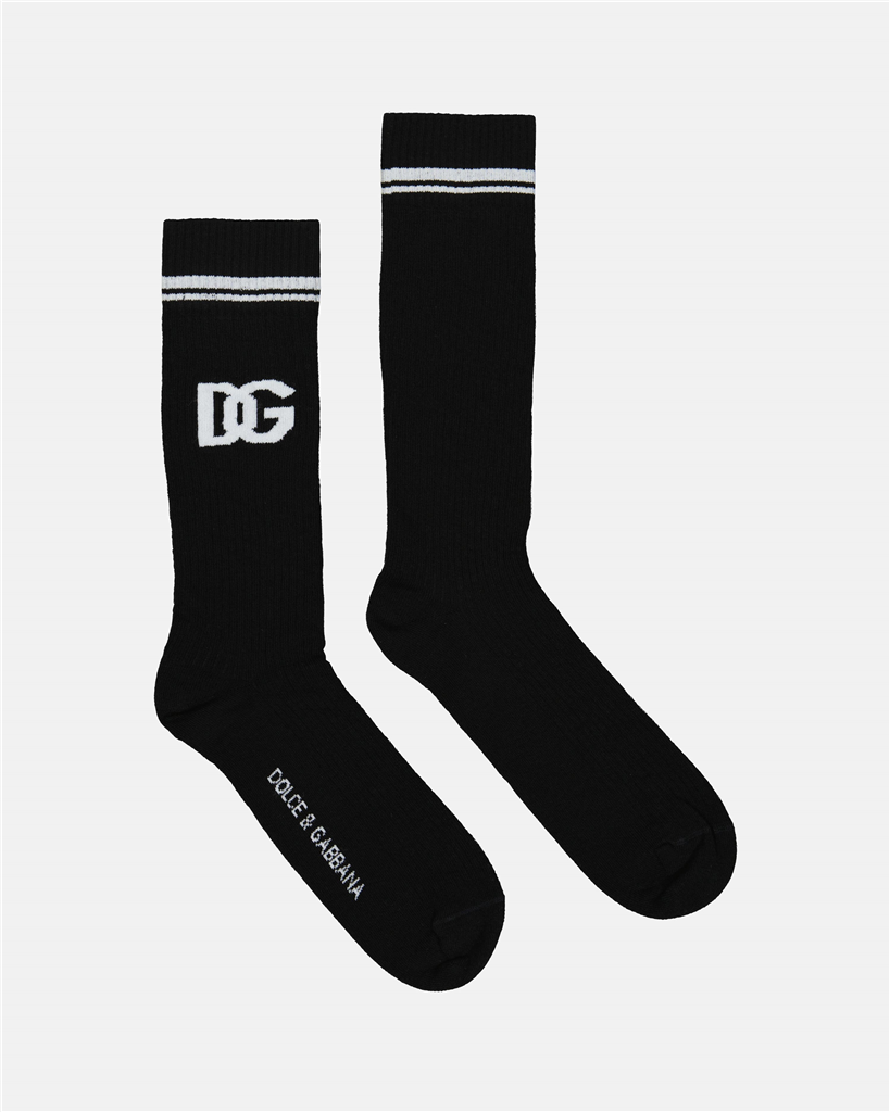 Ropa interior y homewear Chaussettes DG Dolce & Gabbana Negro Homme