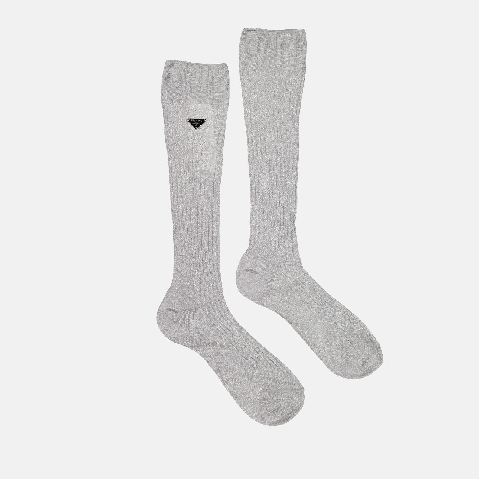 Ropa interior y homewear Chaussettes en lurex Prada Plata Femme