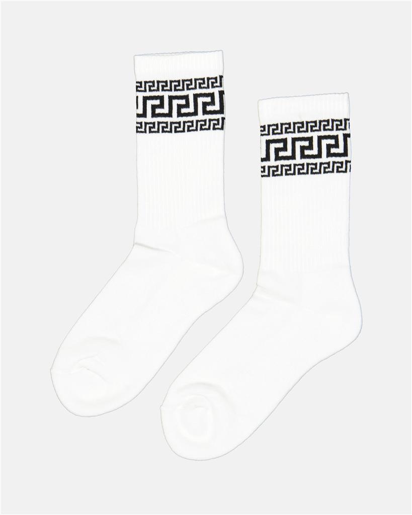 Roupa íntima e homewear Chaussettes Greca Versace Branco Femme