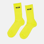 Roupa íntima e homewear Chaussettes à logo MSGM Amarelo Femme
