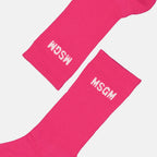 Roupa íntima e homewear Chaussettes à logo MSGM Rosa Femme