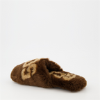 Underwear and homewear Logo slippers GCDS Brown Unisex
