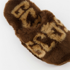 Underwear and homewear Logo slippers GCDS Brown Unisex