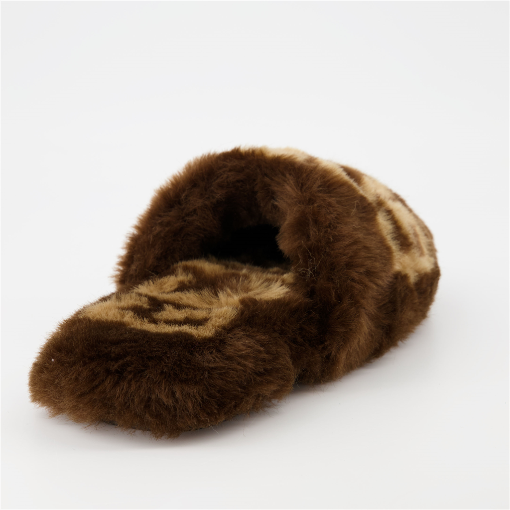 Underwear and homewear Logo slippers GCDS Brown Unisex