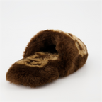 Underwear and homewear Logo slippers GCDS Brown Unisex