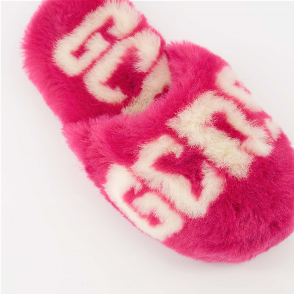 Roupa íntima e homewear Chaussons à fourrure GCDS Rosa Unissex