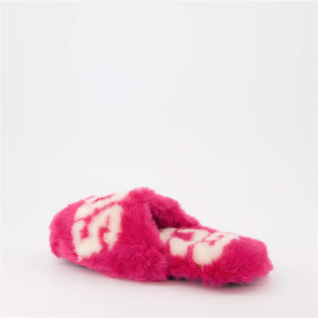 Roupa íntima e homewear Chaussons à fourrure GCDS Rosa Unissex