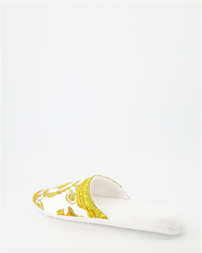 Roupa íntima e homewear Chaussons Barocco Versace Branco Unissex