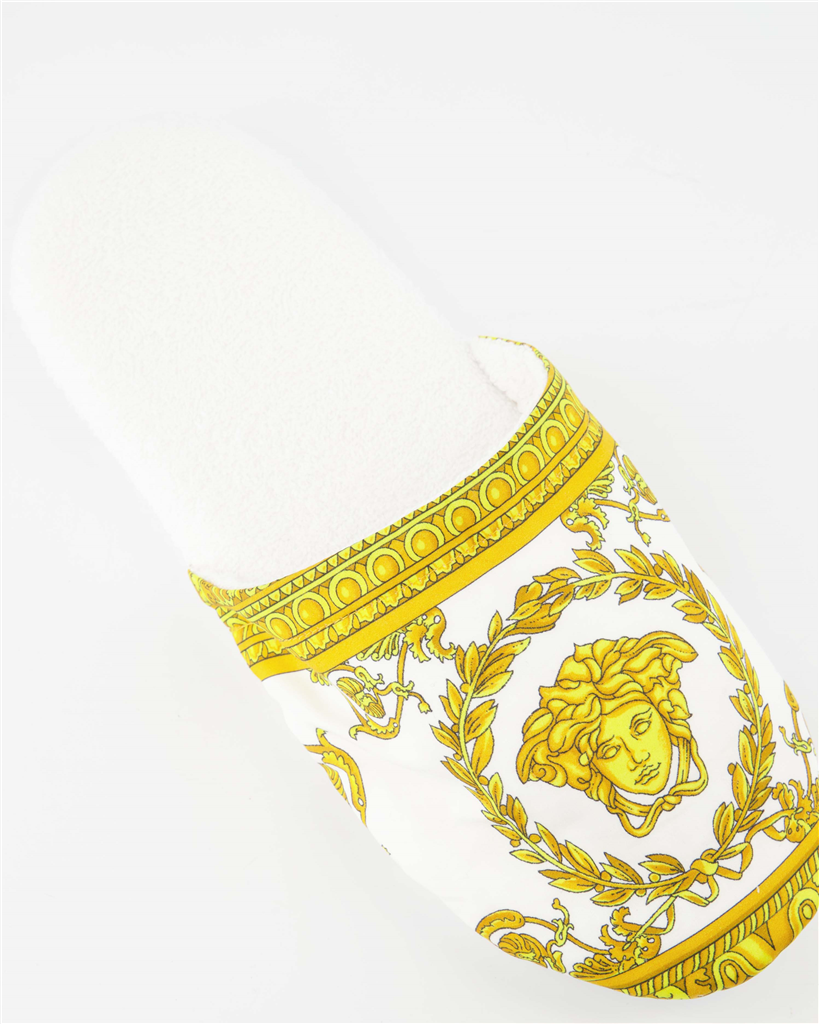 Roupa íntima e homewear Chaussons Barocco Versace Branco Unissex