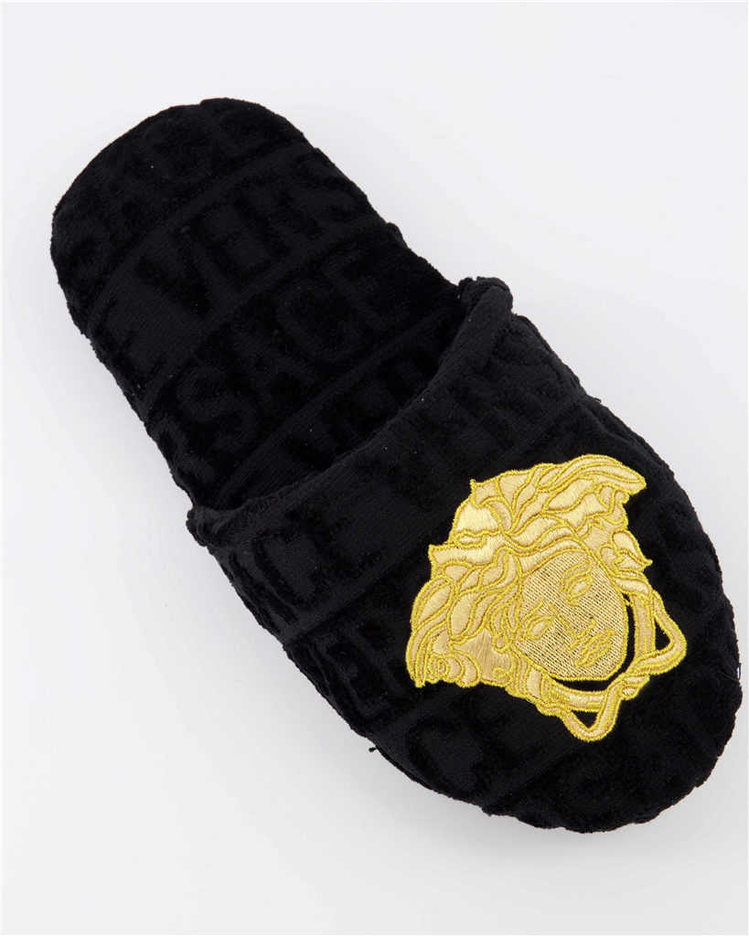 Roupa íntima e homewear Chaussons Medusa Versace Preto Unissex