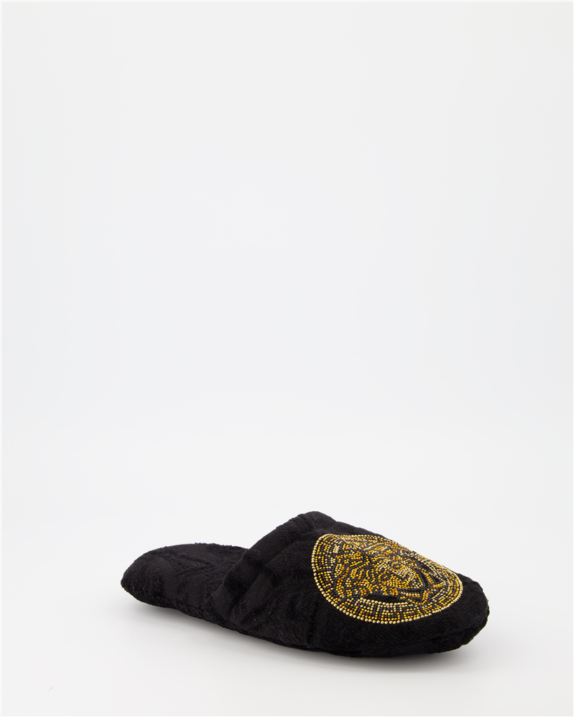 Ropa interior y homewear Chaussons Medusa Versace Negro Unisexo