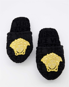 Ropa interior y homewear Chaussons Medusa Versace Negro Unisexo