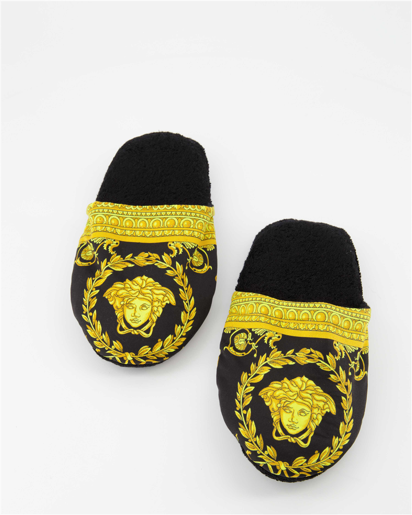 Ropa interior y homewear Chaussons Medusa Versace Negro Unisexo