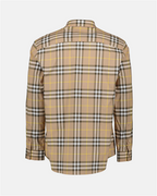 Camisas Chemise à carreaux Burberry Beige Homme