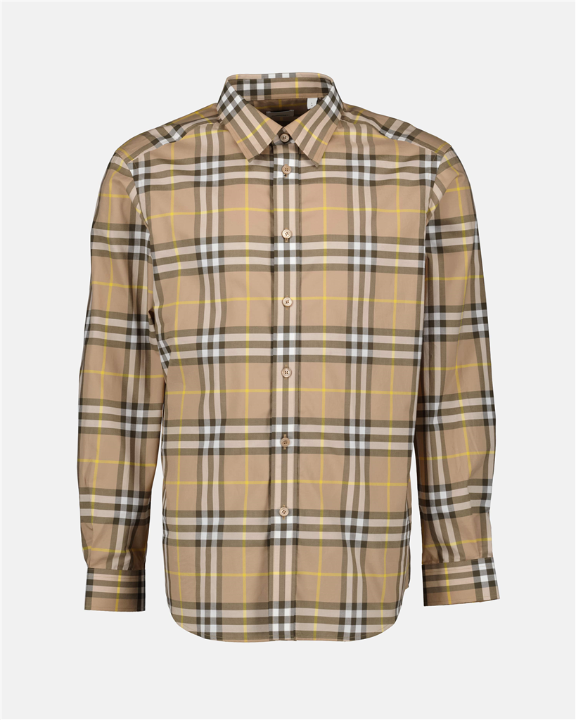 Camisas Chemise à carreaux Burberry Beige Homme