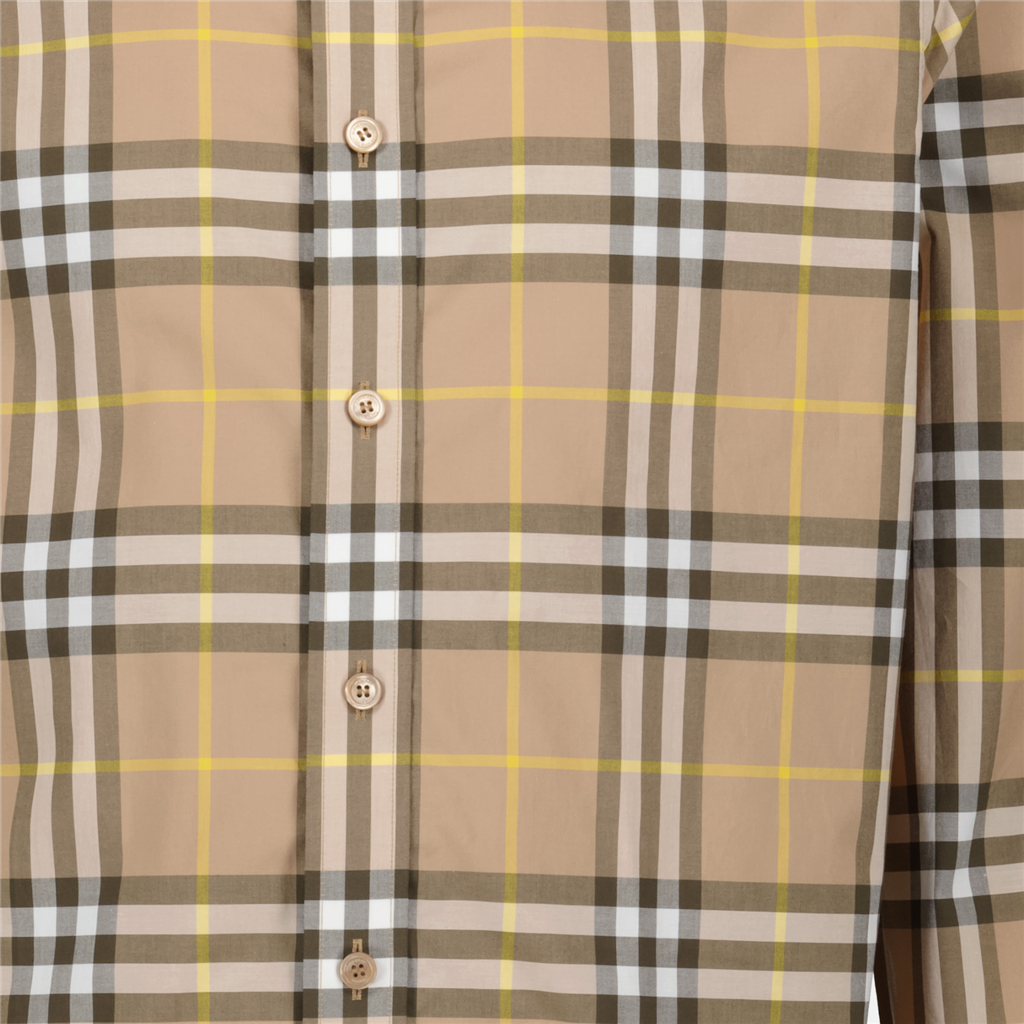 Camisas Chemise à carreaux Burberry Beige Homme