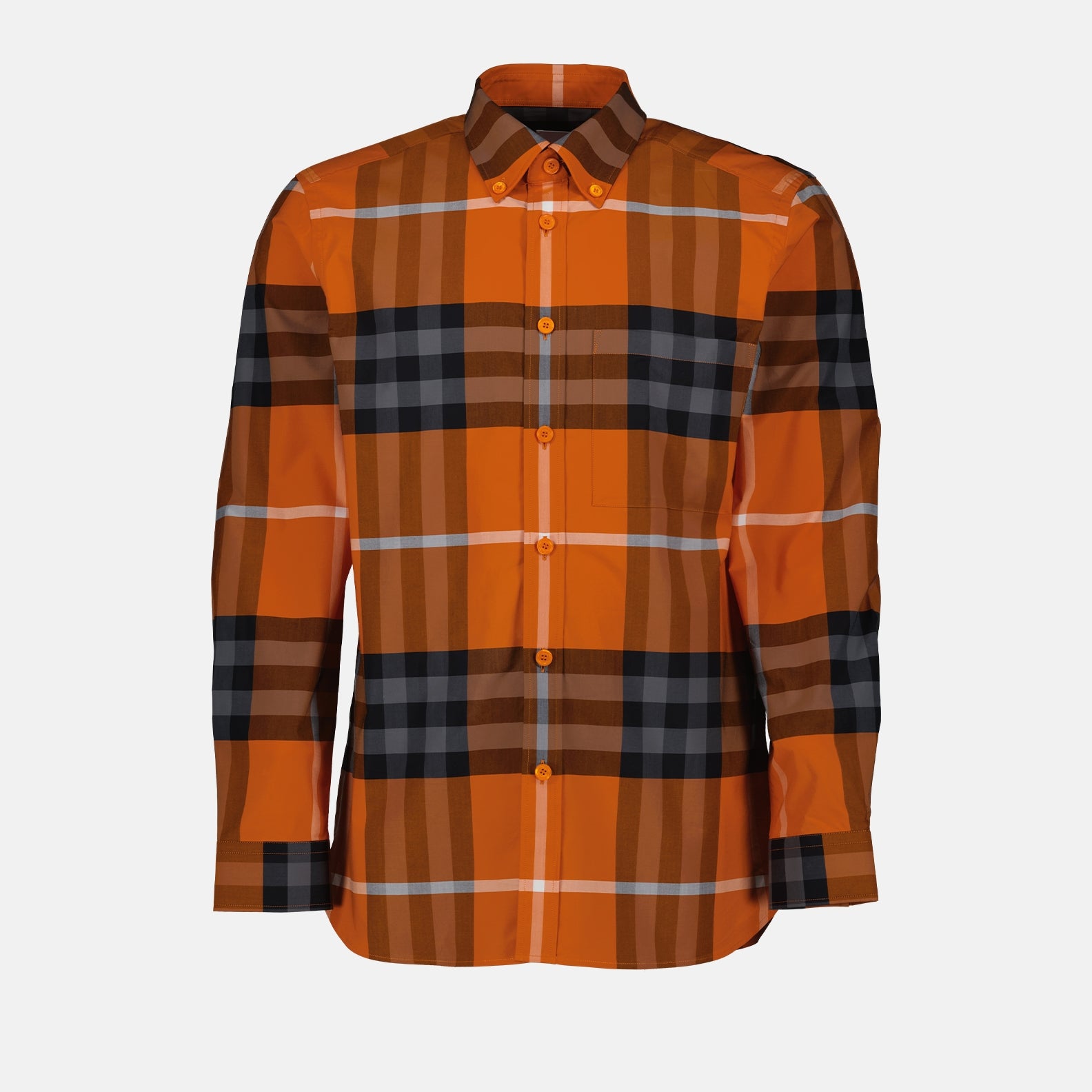 Camisas Chemise à carreaux Cantell Burberry Laranja Homme