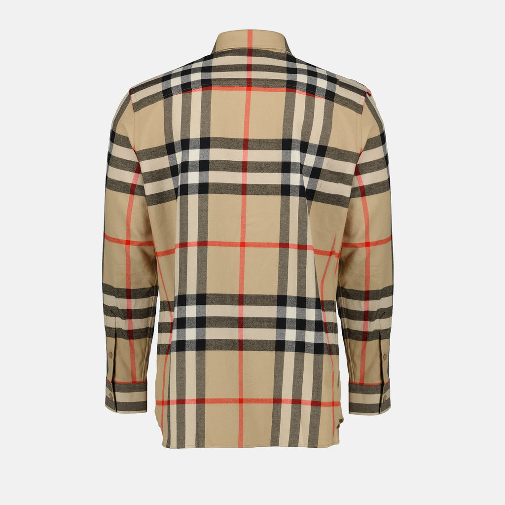 Camisas Chemise à carreaux Burberry Bege Homme
