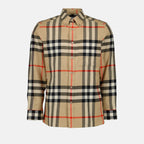 Camisas Chemise à carreaux Burberry Bege Homme