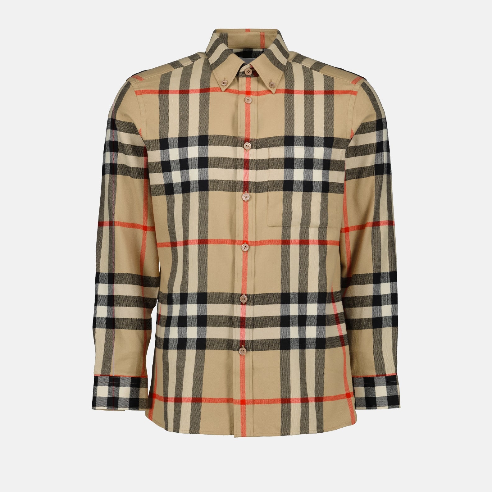 Camisas Chemise à carreaux Burberry Beige Homme