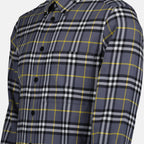 Camisas Chemise à carreaux Burberry Cinza Homme