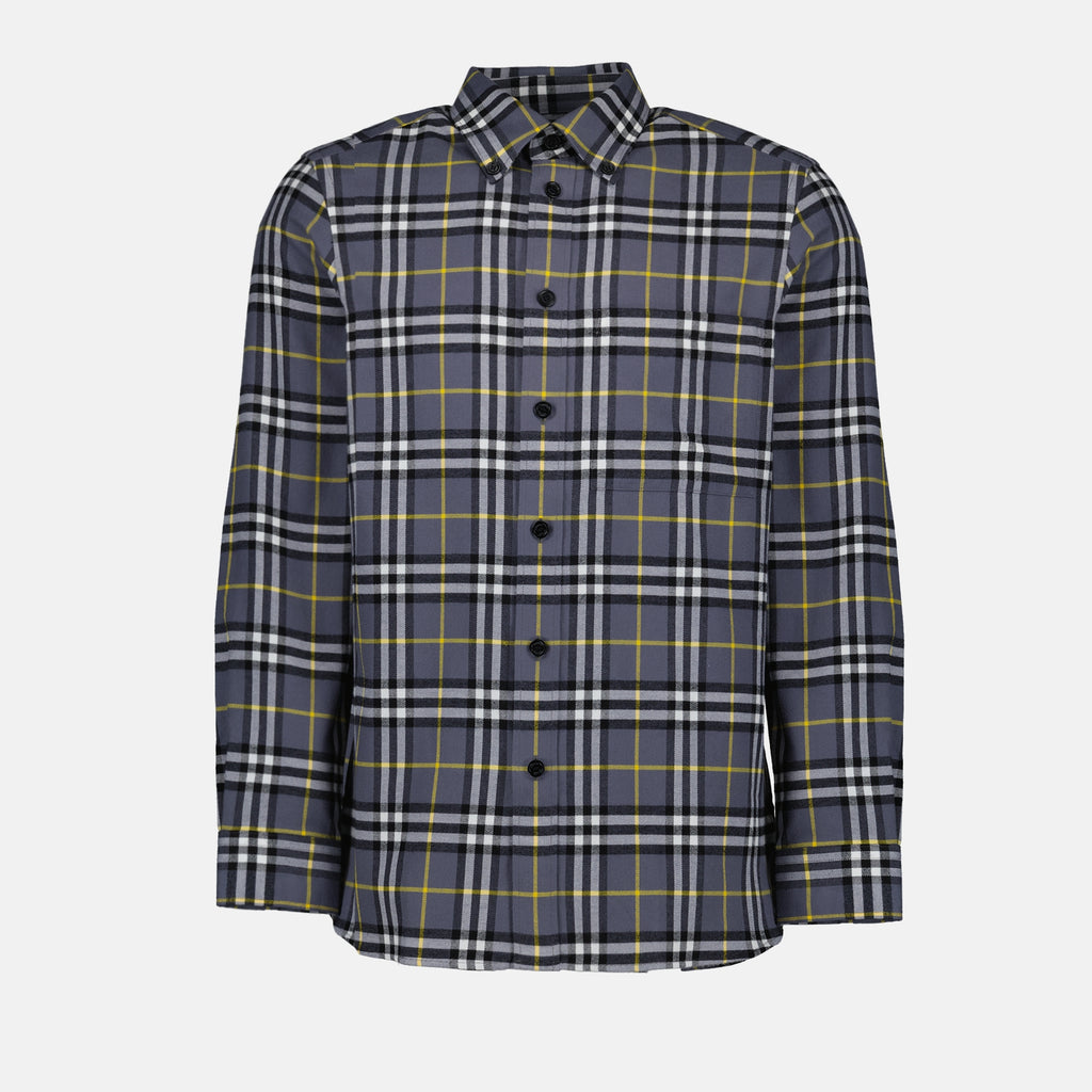 Camisas Chemise à carreaux Burberry Cinza Homme
