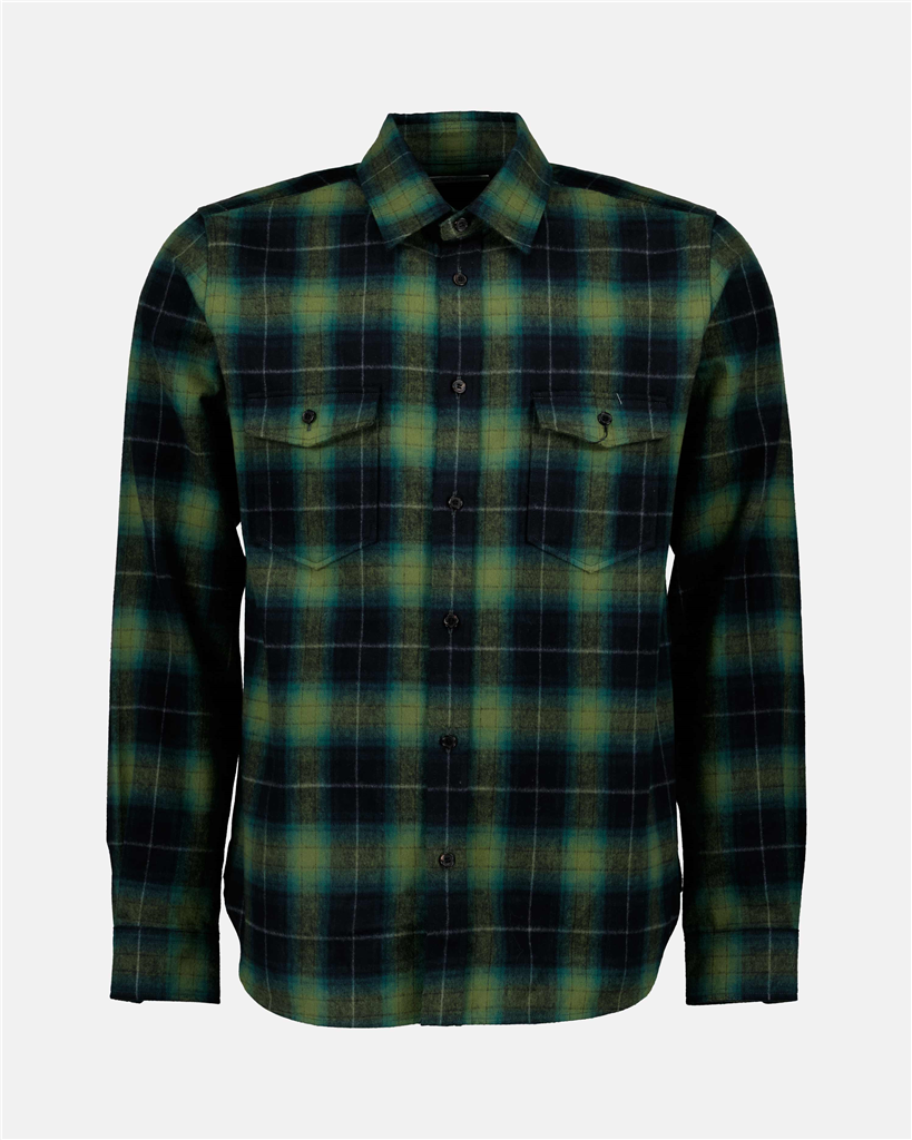 Camisas Chemise à carreaux Saint Laurent Verde Homme