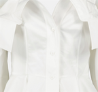 Tops Chemise à découpes Alexander McQueen Branco Femme