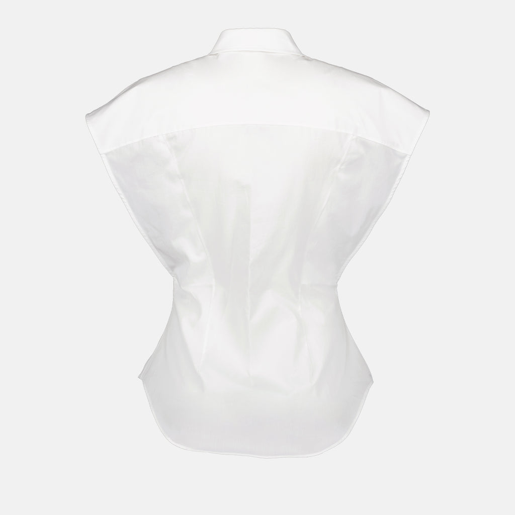 Camisas Chemise à découpes Alexander McQueen Blanco Femme