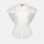 Camisas Chemise à découpes Alexander McQueen Blanco Femme