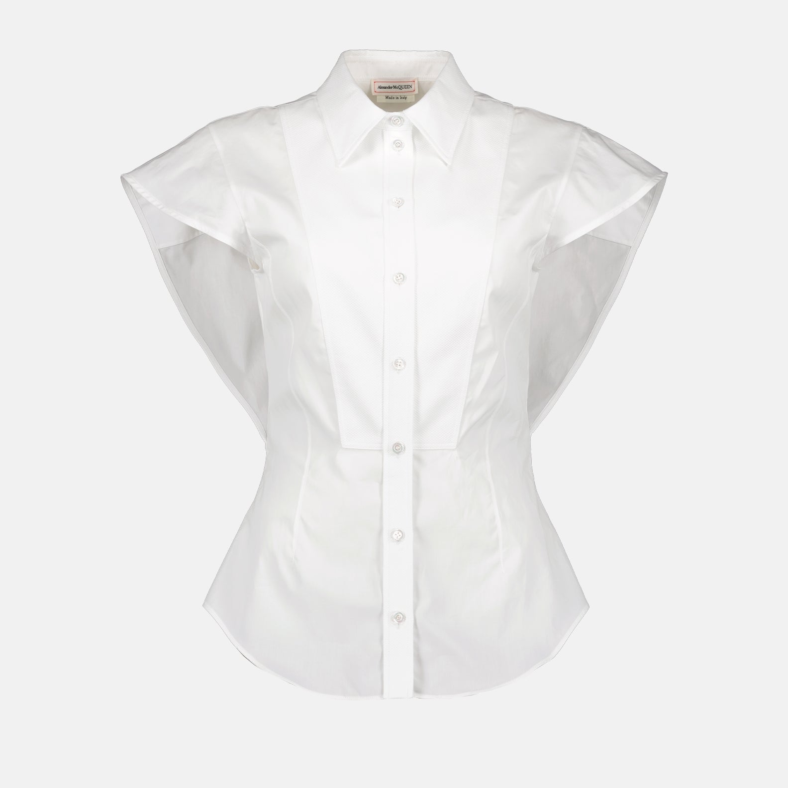 Camisas Chemise à découpes Alexander McQueen Blanco Femme